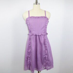Marc by Marc Jacobs Puffed Dots Dress in Purple Size 8 NWOT Has Pockets!
